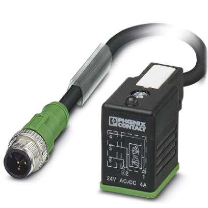 SAC-3P-M12MS/0,3-PUR/B-1L-S